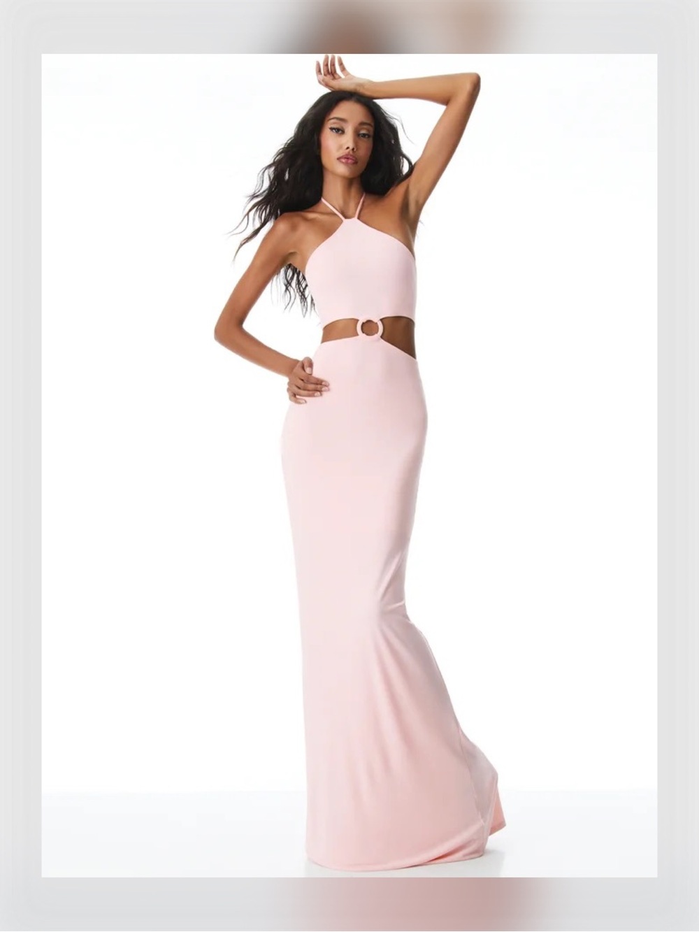 ALICE + OLIVIA Marguerite Cutout Long Dress - Picture 3 of 6